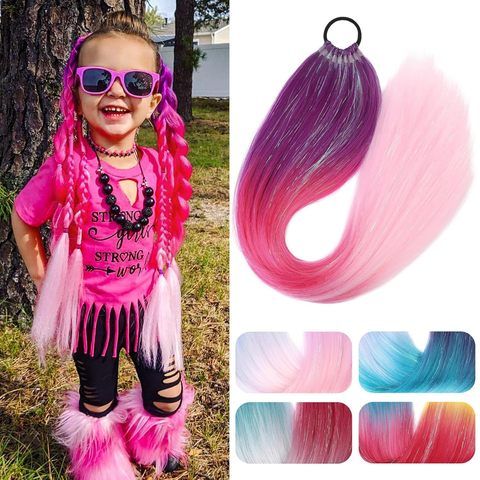 Clip-in Synthetic Hair Extensions Long Wavy 4PCS Thick Dark view 2