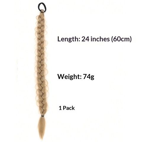 Synthetic Hair Wig European American Braided Twist Machine D view 4